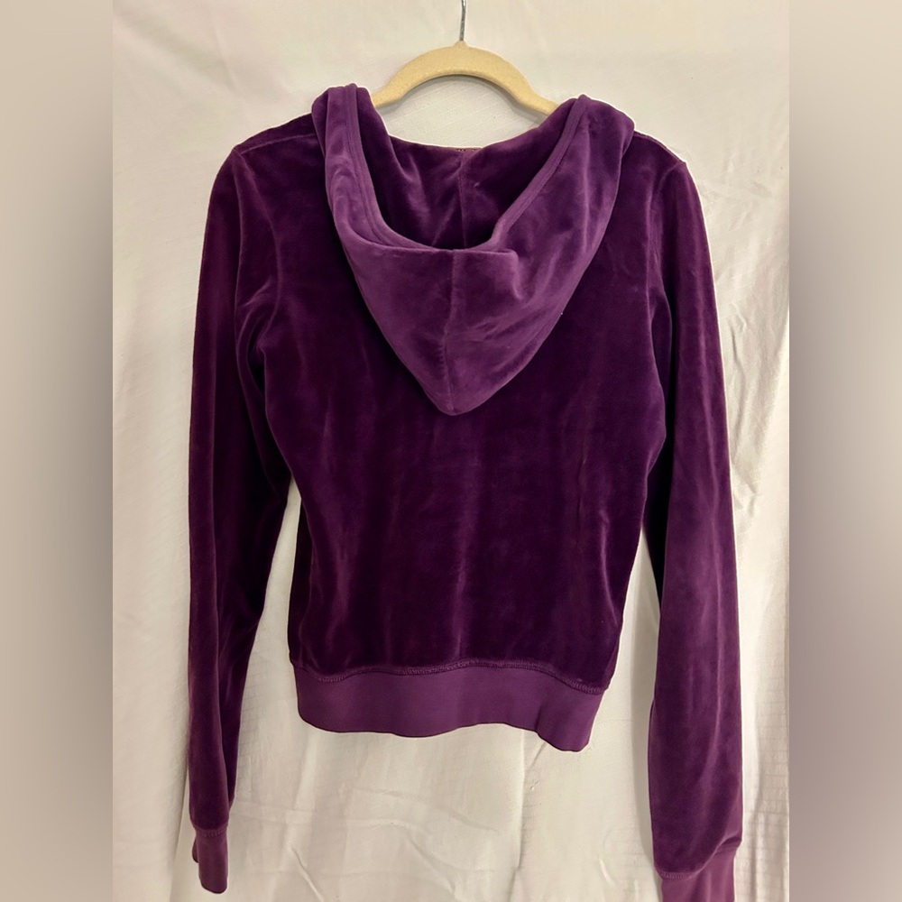 Juicy Couture Velour Zip-Up Hoodie - Size M - Picture 3 of 4